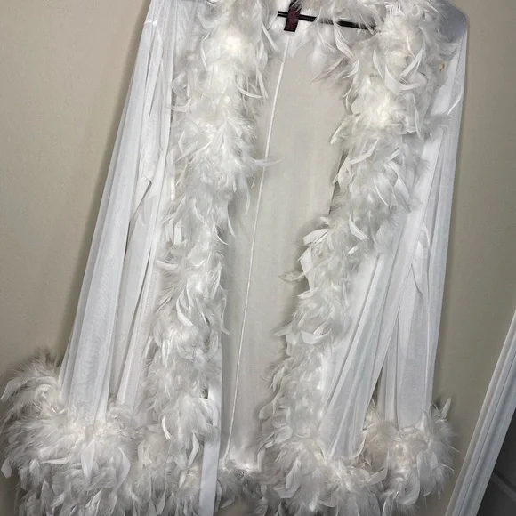 Fur Mesh Robe - Picture 2 of 5